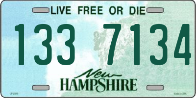 NH license plate 1337134