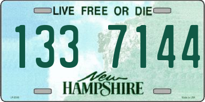 NH license plate 1337144