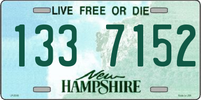 NH license plate 1337152