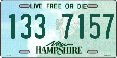 NH license plate 1337157