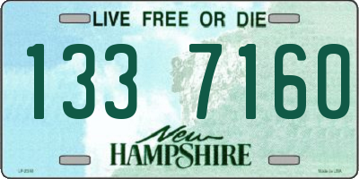 NH license plate 1337160