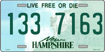 NH license plate 1337163