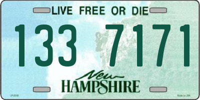NH license plate 1337171