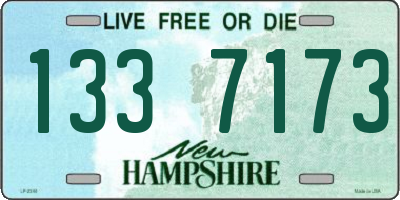 NH license plate 1337173