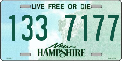 NH license plate 1337177