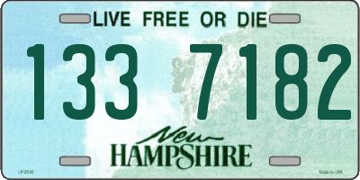 NH license plate 1337182