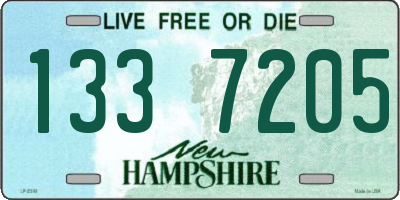 NH license plate 1337205