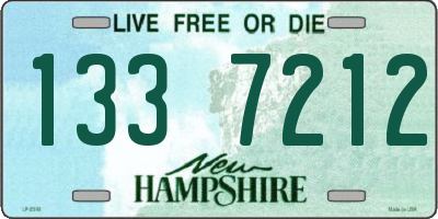 NH license plate 1337212