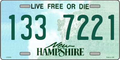 NH license plate 1337221