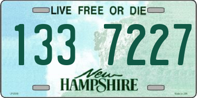 NH license plate 1337227