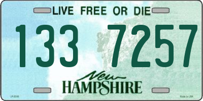 NH license plate 1337257