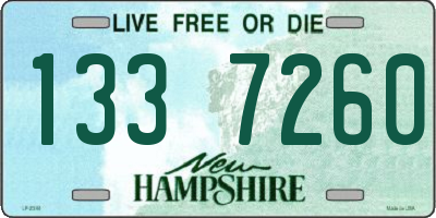 NH license plate 1337260