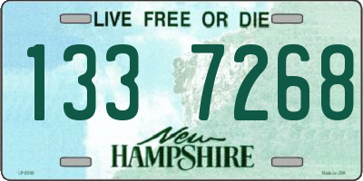 NH license plate 1337268
