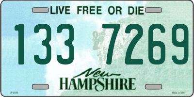 NH license plate 1337269