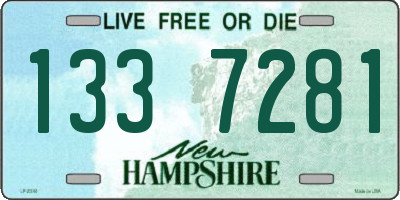 NH license plate 1337281