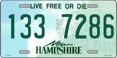NH license plate 1337286
