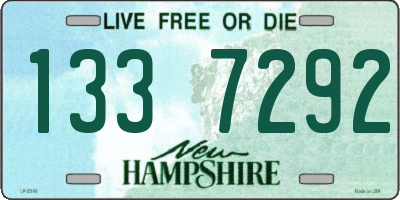NH license plate 1337292