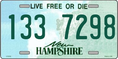 NH license plate 1337298