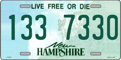 NH license plate 1337330