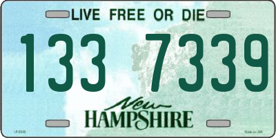 NH license plate 1337339