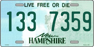 NH license plate 1337359