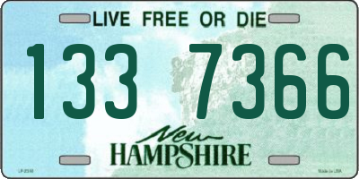 NH license plate 1337366