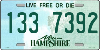 NH license plate 1337392