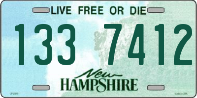 NH license plate 1337412