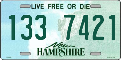 NH license plate 1337421