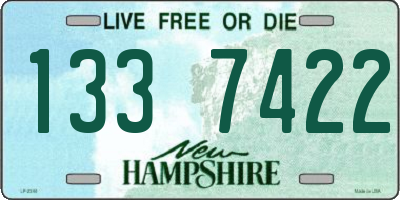 NH license plate 1337422