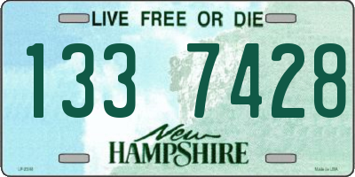 NH license plate 1337428