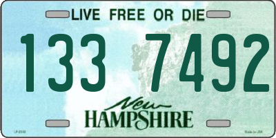 NH license plate 1337492