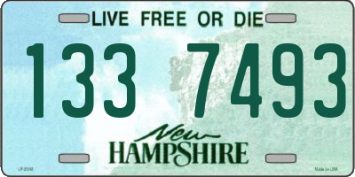 NH license plate 1337493