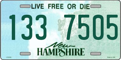 NH license plate 1337505