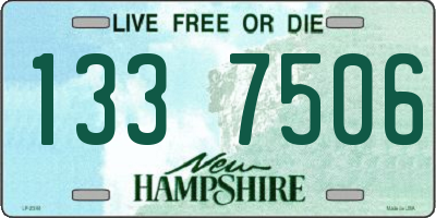 NH license plate 1337506