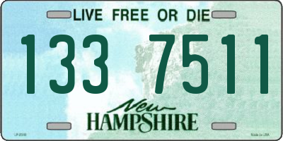 NH license plate 1337511