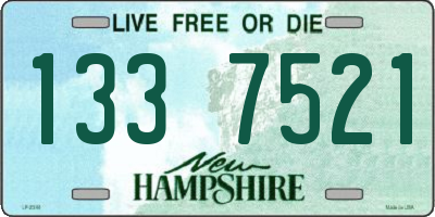 NH license plate 1337521