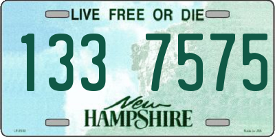 NH license plate 1337575