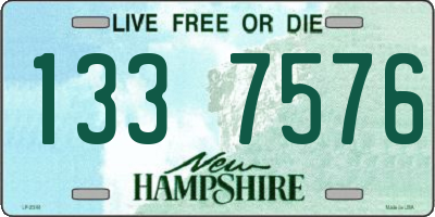 NH license plate 1337576
