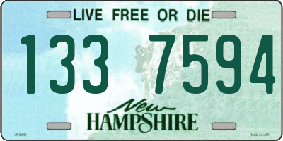 NH license plate 1337594