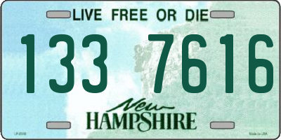 NH license plate 1337616
