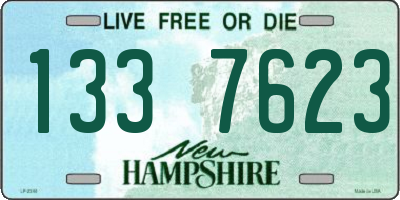 NH license plate 1337623