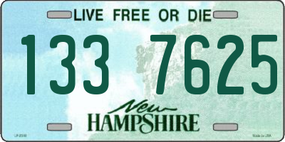 NH license plate 1337625
