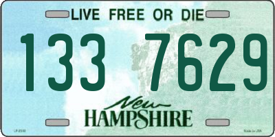 NH license plate 1337629
