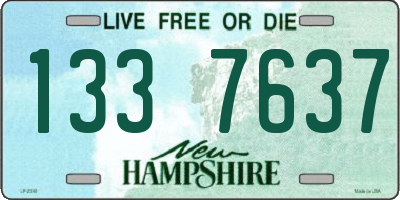 NH license plate 1337637