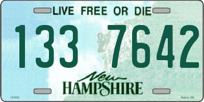 NH license plate 1337642
