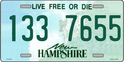 NH license plate 1337655