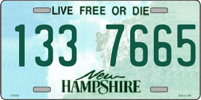 NH license plate 1337665