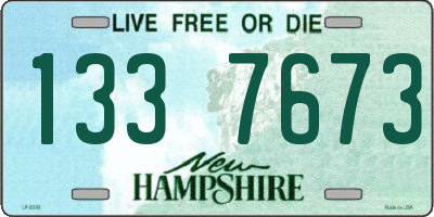 NH license plate 1337673