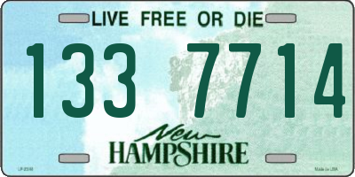 NH license plate 1337714